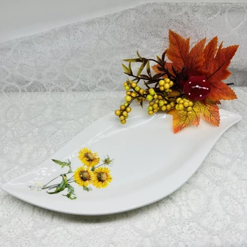 Kínáló tál, nagy - Napraforgó