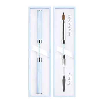 Blulou Kétoldalú Kolinsky Polygél Ecset + Spatula