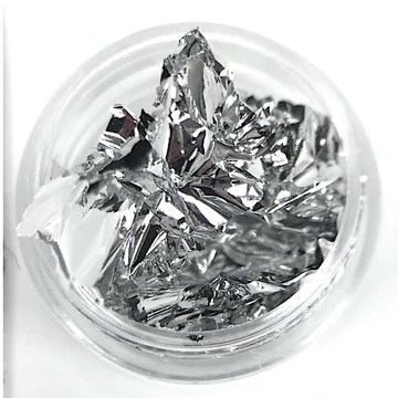 Körömdíszítő - Füstfólia 849-2 METÁL EZÜST