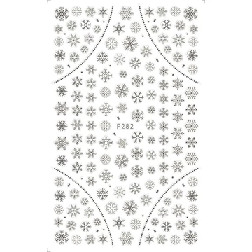 Körömmatrica - Karácsonyi - F282 - Ezüst