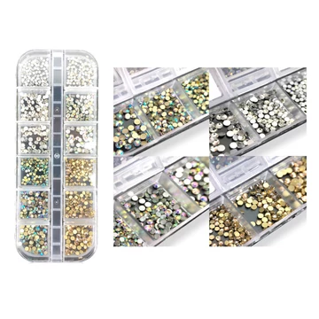 Körömdíszítő Kő - Arany / Ezüst - Qqs-221165