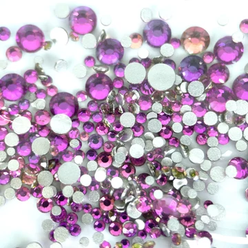 Körömdíszítő Kristály - Vegyes Méret - 720Db - Qqs-230620