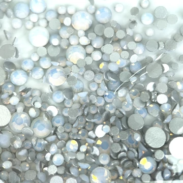 Körömdíszítő Opal Kristály - Vegyes Méret - 100Db - Qqs-230629