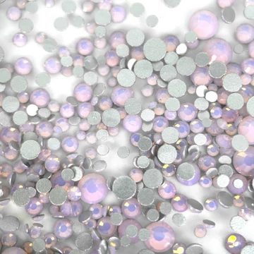 Körömdíszítő Opal Kristály - Vegyes Méret - 100Db - Qqs-230630