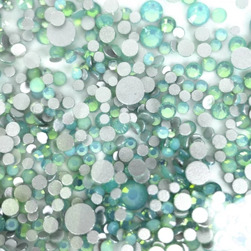 Körömdíszítő Opal Kristály - Vegyes Méret - 100Db - Qqs-230632