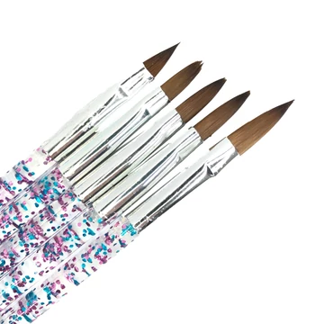 Porcelán Ecset Szett - Színes - 5Db - 5 Méret - Qqs-210140