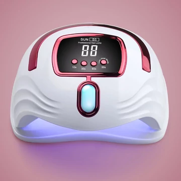 Nagy Teljesítményű, 268 W-Os Gél Uv Led-Es Körömlámpa - 57 Led-Del - Sun S5 - Pink