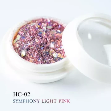 Díszítő Flitter - Világos Pink