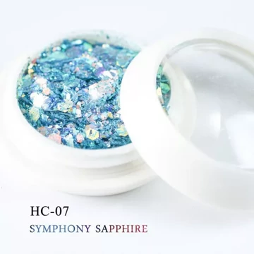 Díszítő Flitter - Zafír Kék