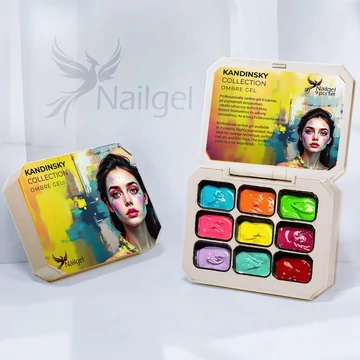 Festőzselé, Ombre Paletta - 9db szín