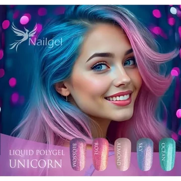 Liquid Polygel Unicorn Szett - 5db
