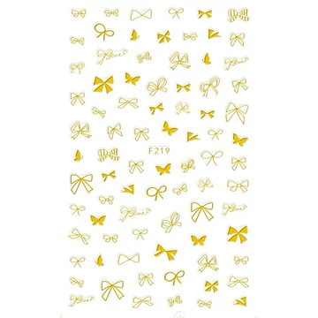 Köröm Matrica  - F219 Arany Masni