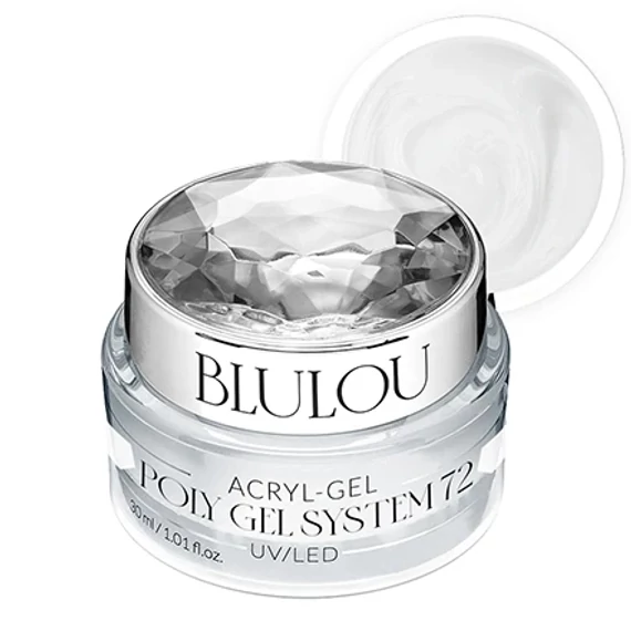 Blulou Poly Gél System 30ml - 072 Fehér