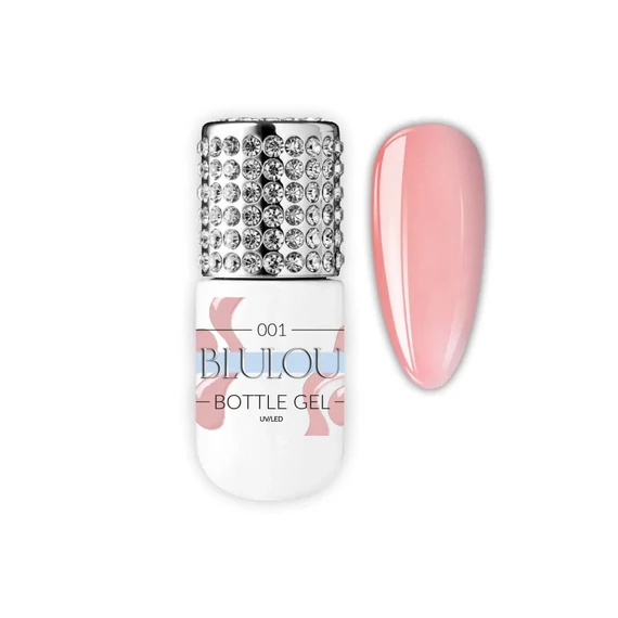 Blulou Bottle Gel - Ecsetes, hibrid körömerősítő zselé 9ml - 001