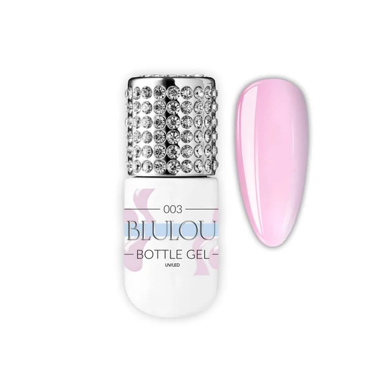 Blulou Bottle Gel - Ecsetes, hibrid körömerősítő zselé 9ml - 003
