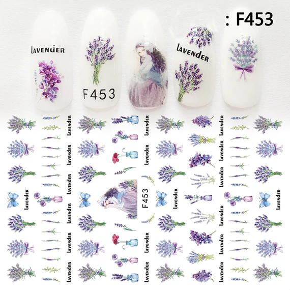 Körömdíszítő - Matrica - F453