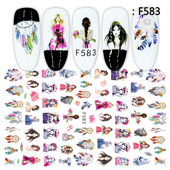 Körömdíszítő - Matrica - F583