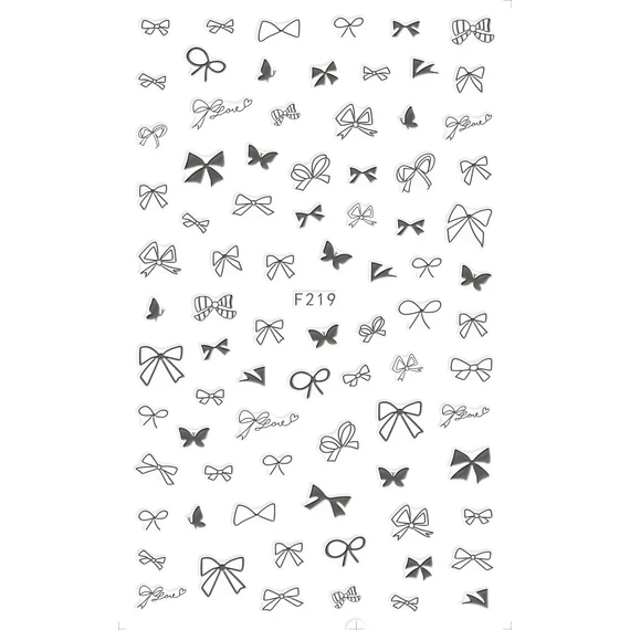 Köröm Matrica  - F219 - Ezüst Masni