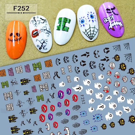 Köröm Matrica  - F252 - Halloween