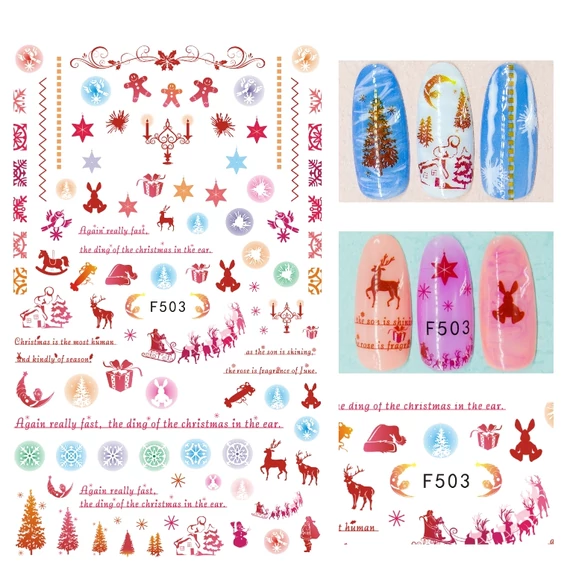 Köröm Matrica  - F503 Karácsonyi