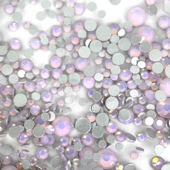 Körömdíszítő Opal Kristály - Vegyes Méret - 100Db - Qqs-230630