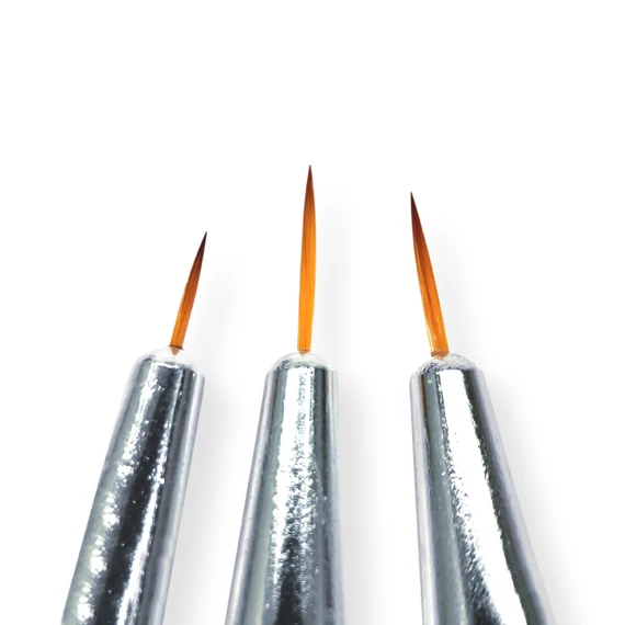 Díszítő Ecset Szett - Sellő Forma - 3 Db -  Qqs-210146