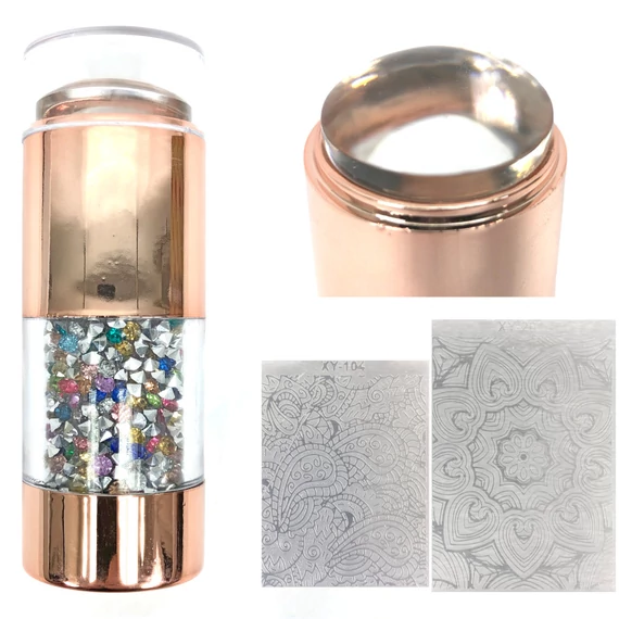 Strasszkővel Töltött  Nyomda - Multi Color