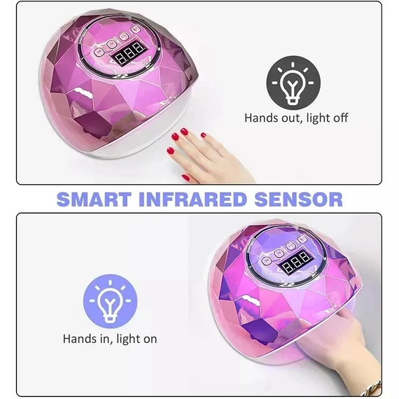 Műkörmös F6 Uv/Led Lámpa | 86W | Pink - 82792