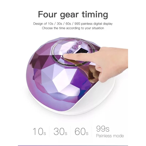 Műkörmös F6 Uv/Led Lámpa | 86W | Pink - 82792