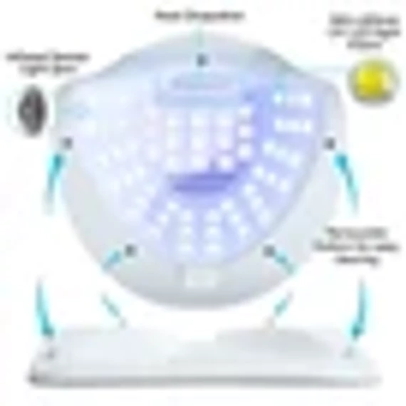 Nagy Teljesítményű, 268 W-Os Gél Uv Led-Es Körömlámpa - 57 Led-Del - Sun S5 - Rosegold