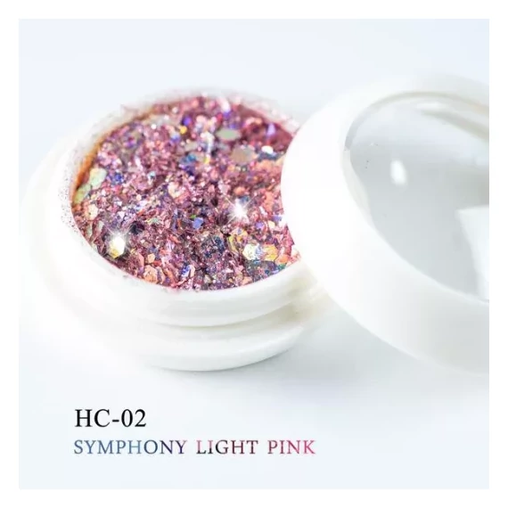 Díszítő Flitter - Világos Pink