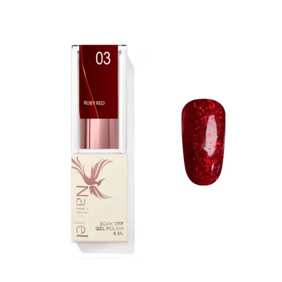 Ruby Red Gél Lakk 8ml - 03