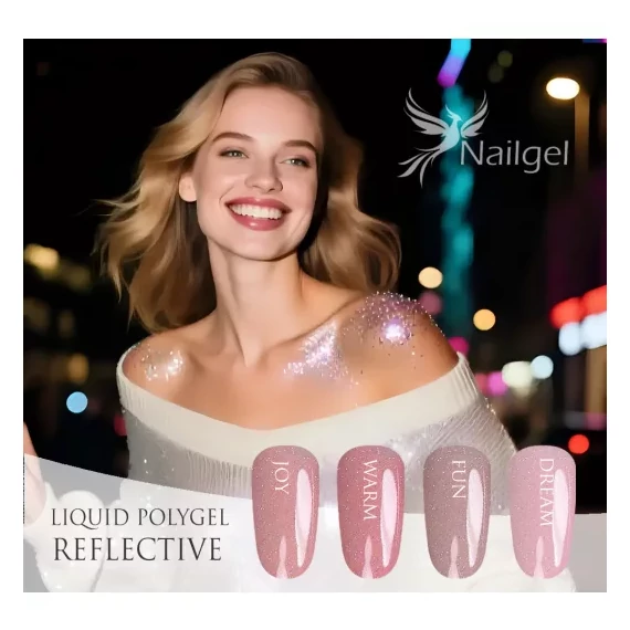 Liquid Polygel - Reflektív - Szett - 4db