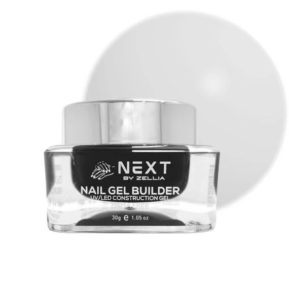 Next By Zellia Gel Builder / Építő Zselé 30G - Hema Free - Zgb-003 - White