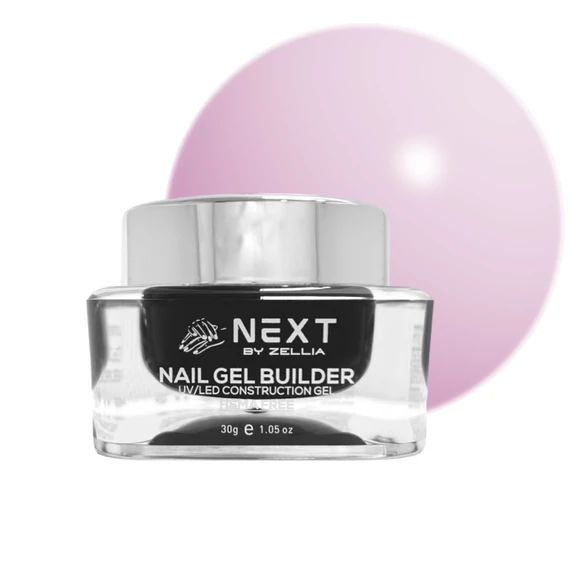 Next By Zellia Gel Builder / Építő Zselé 30G - Hema Free - Zgb-005 - Pink Rose