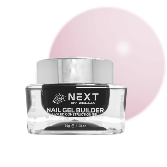 Next By Zellia Gel Builder / Építő Zselé 30G - Hema Free - Zgb-009 - Baby Pink