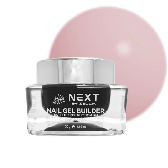 Next By Zellia Gel Builder / Építő Zselé 30G - Hema Free - Zgb-013 - Rose Dust