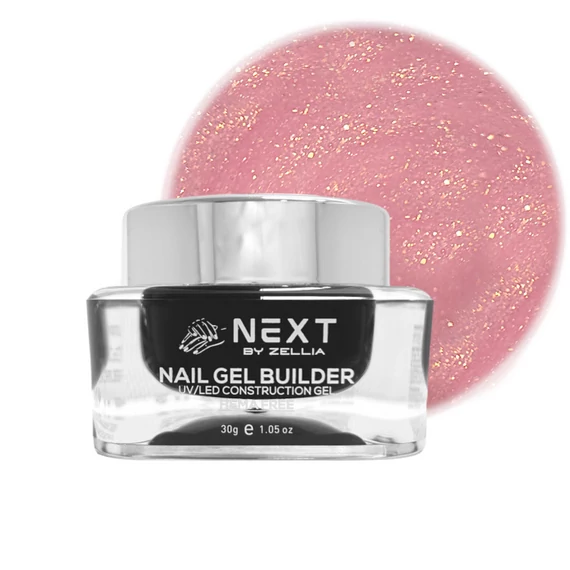 Next By Zellia Gel Builder / Építő Zselé 30G - Hema Free - Zgb-015 - Crystal - Reflektív