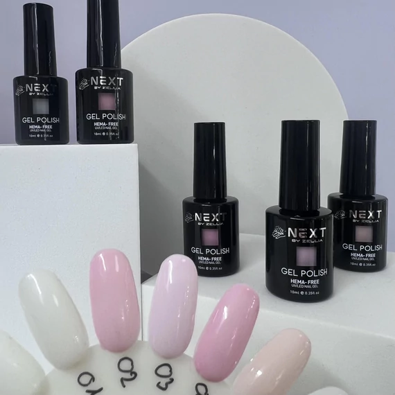 Next by Zellia - Rubber Base Szett - 5db