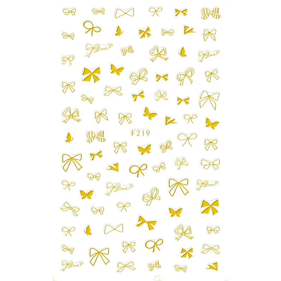 Köröm Matrica  - F219 Arany Masni