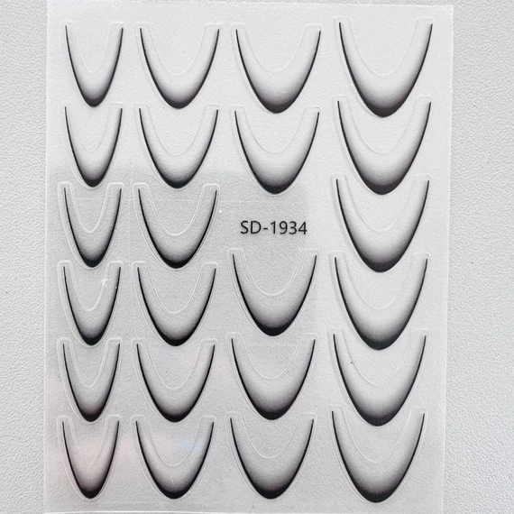 Mosolyvonal matrica - Fekete